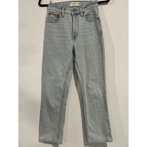 Abercrombie Fitch‎ Denim Jeans The Ankle Straight Ultra High Rise Curve Love 00S